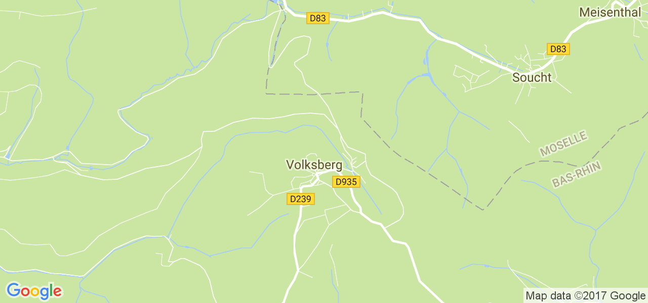 map de la ville de Volksberg