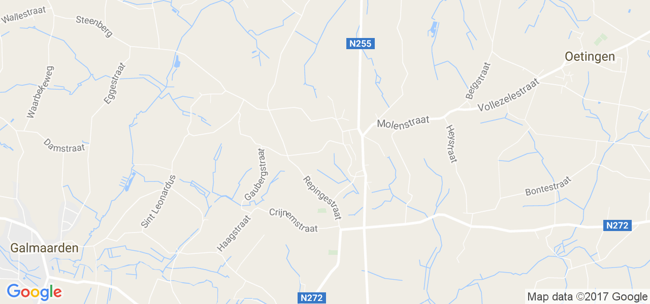 map de la ville de Vollezele