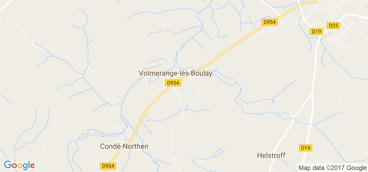 map de la ville de Volmerange-lès-Boulay