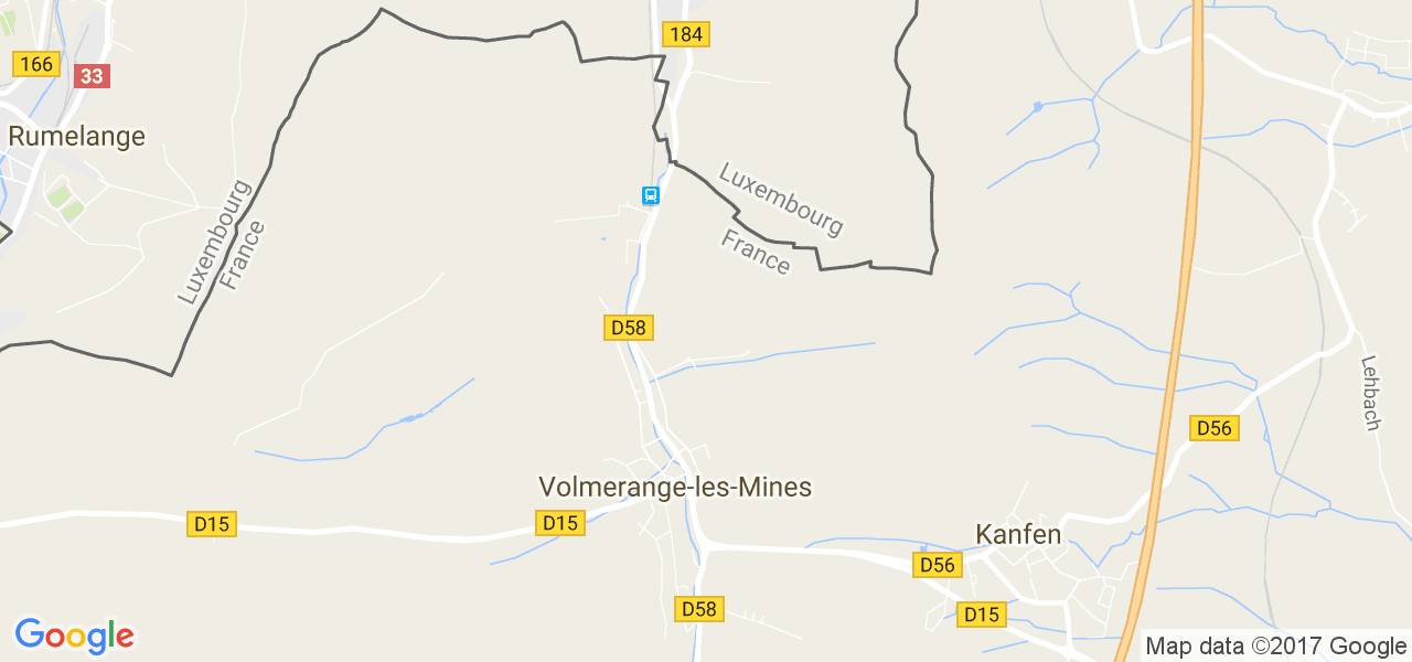 map de la ville de Volmerange-les-Mines