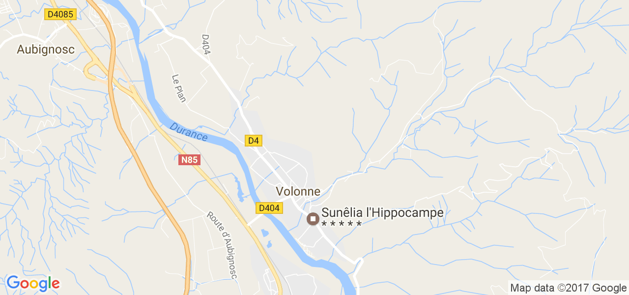 map de la ville de Volonne