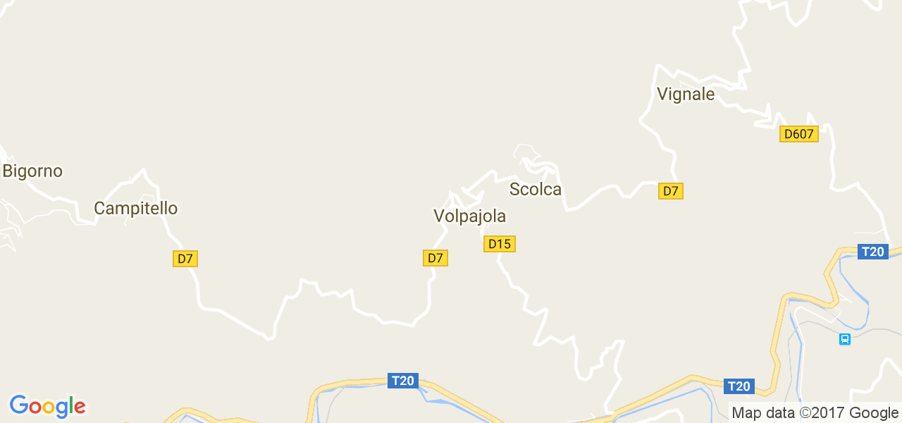 map de la ville de Volpajola