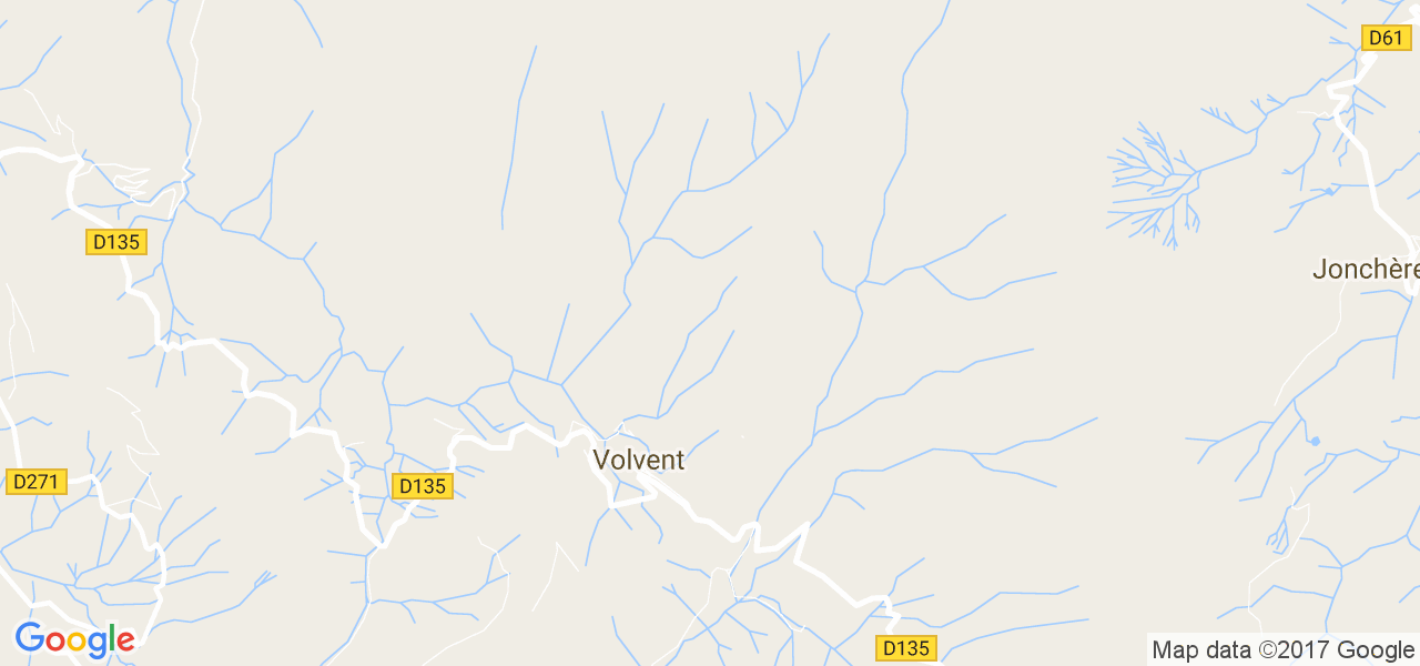 map de la ville de Volvent