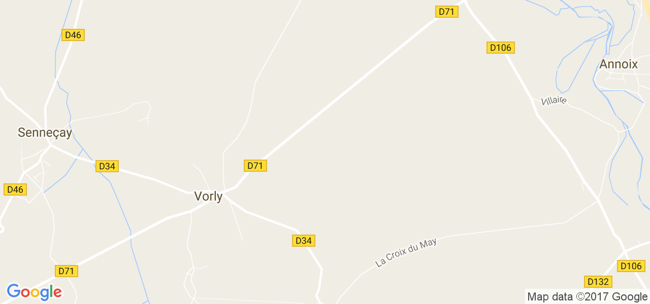 map de la ville de Vorly