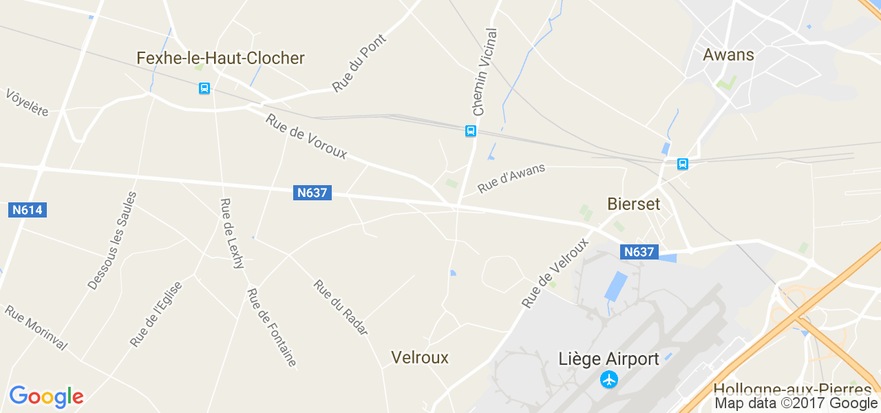 map de la ville de Voroux-Goreux