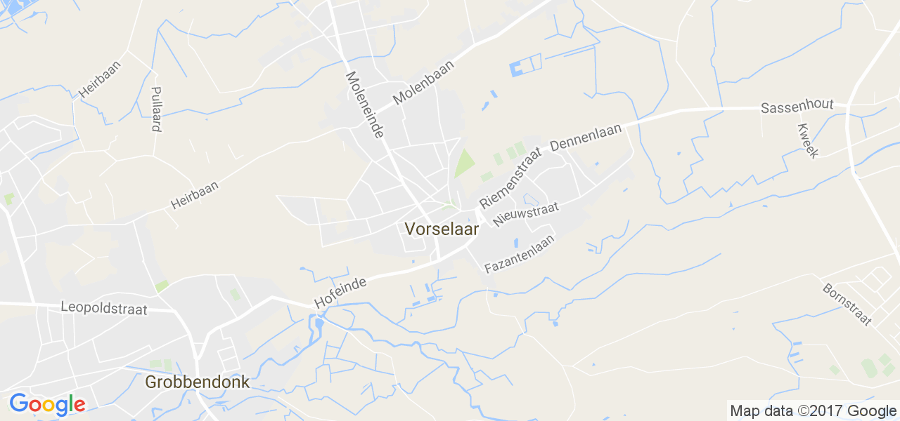 map de la ville de Vorselaar