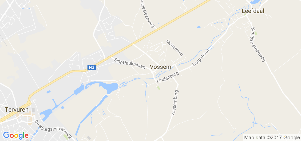 map de la ville de Vossem