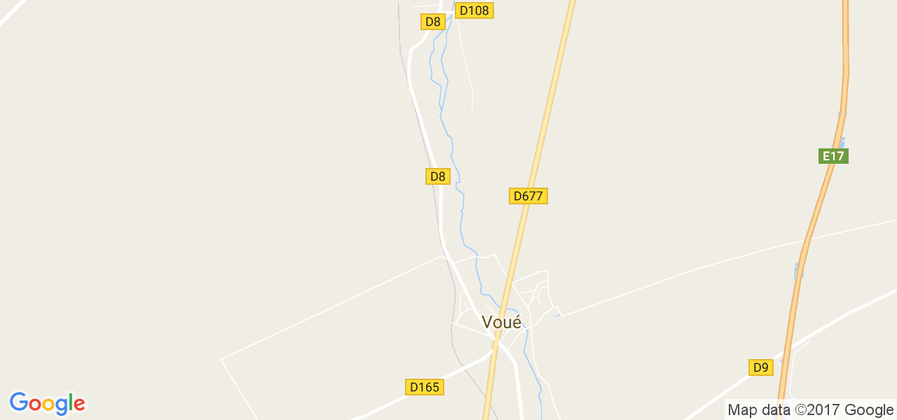 map de la ville de Voué