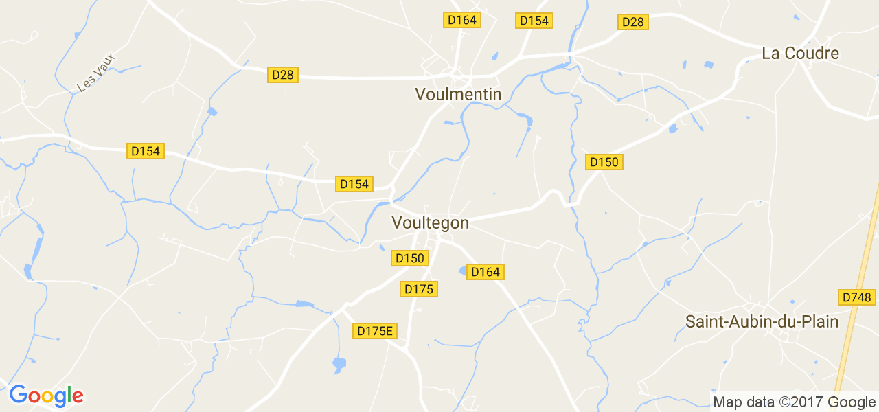 map de la ville de Voultegon