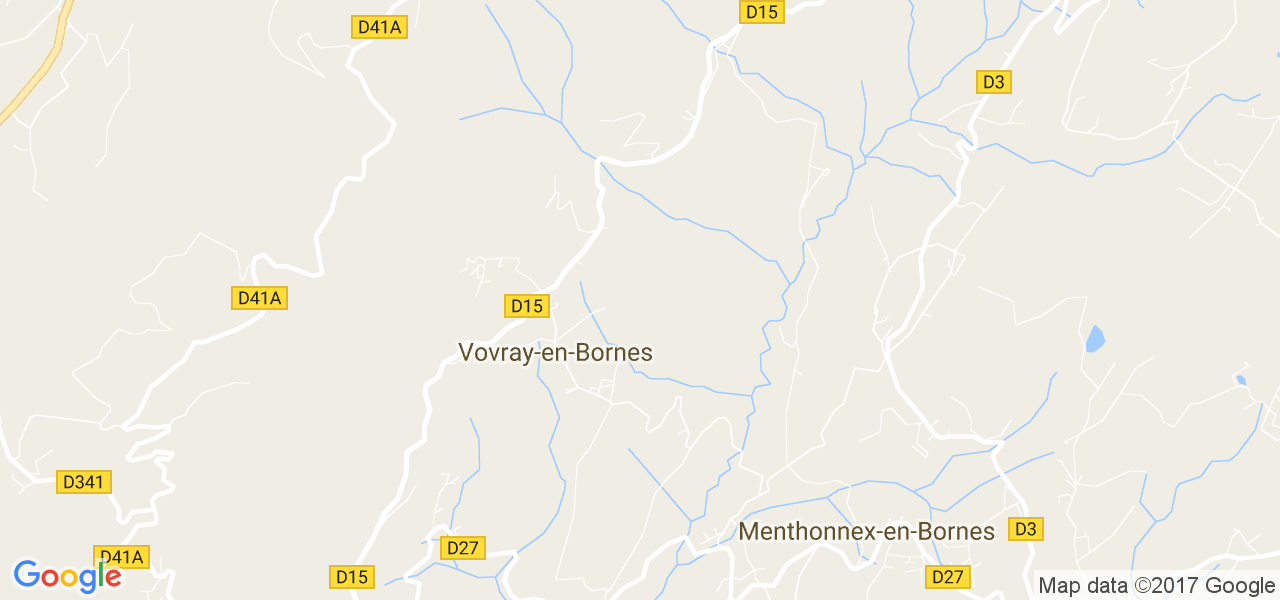 map de la ville de Vovray-en-Bornes