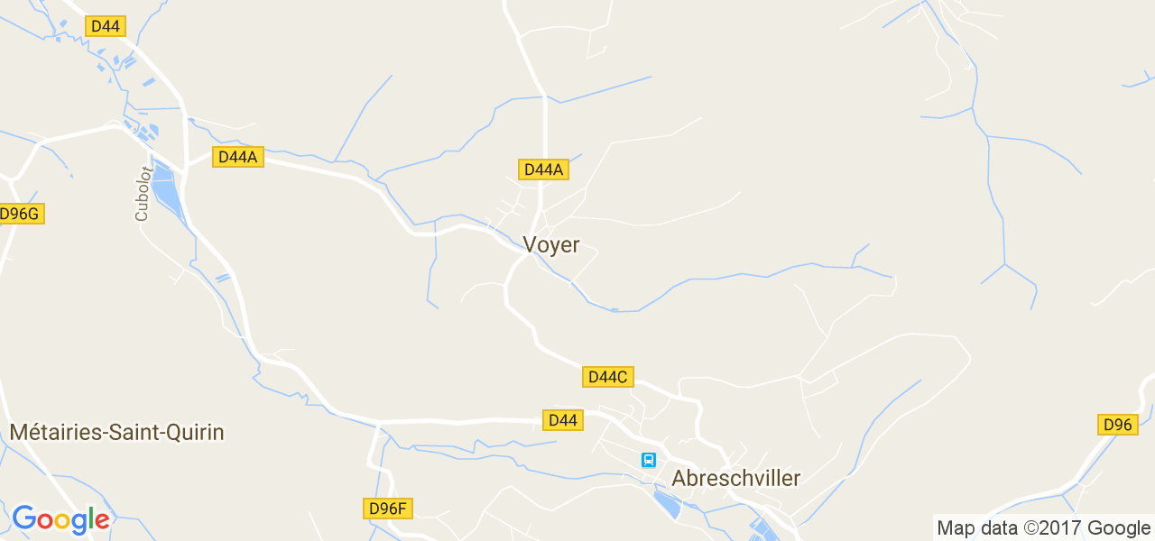 map de la ville de Voyer