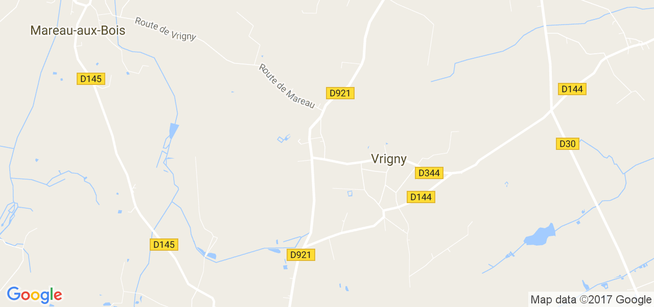 map de la ville de Vrigny