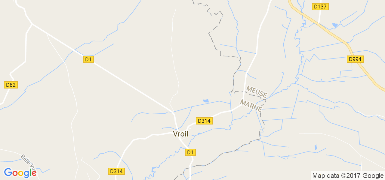 map de la ville de Vroil