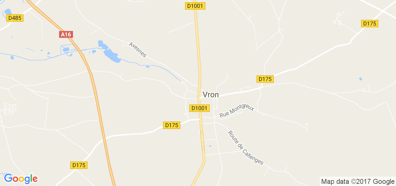 map de la ville de Vron