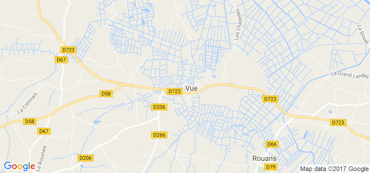 map de la ville de Vue