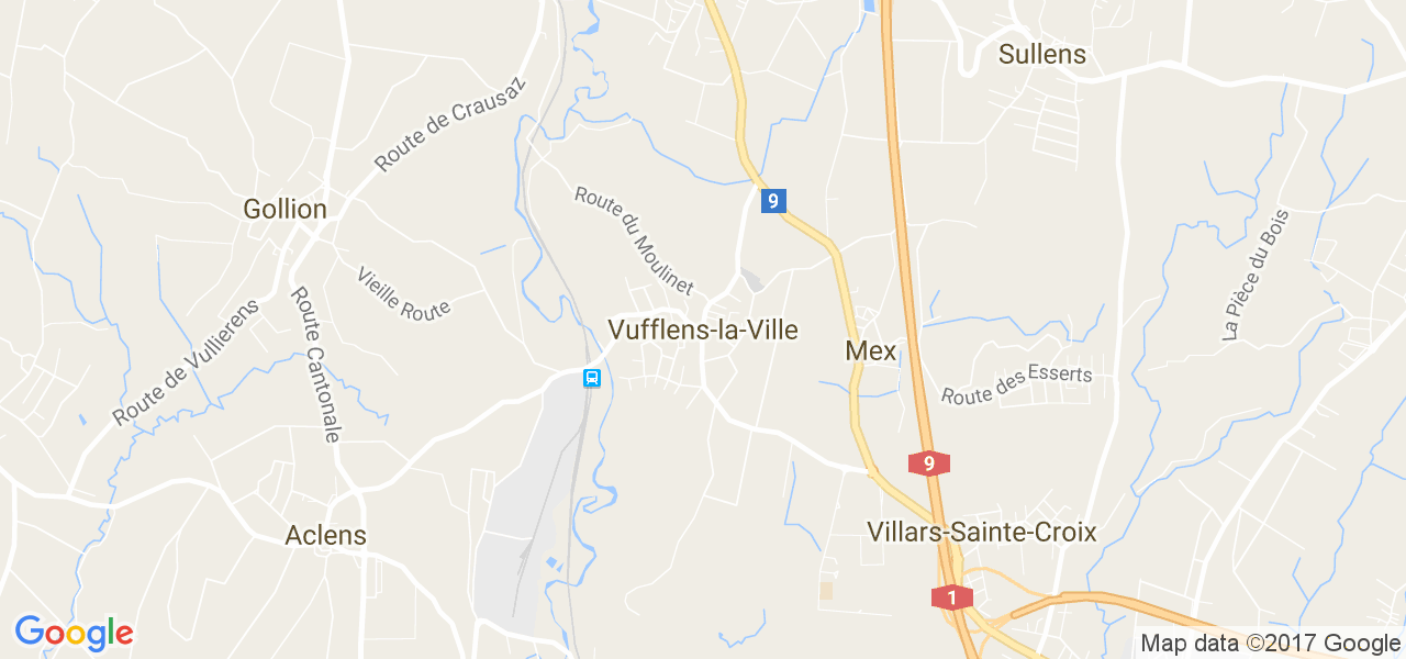 map de la ville de Vufflens-la-Ville