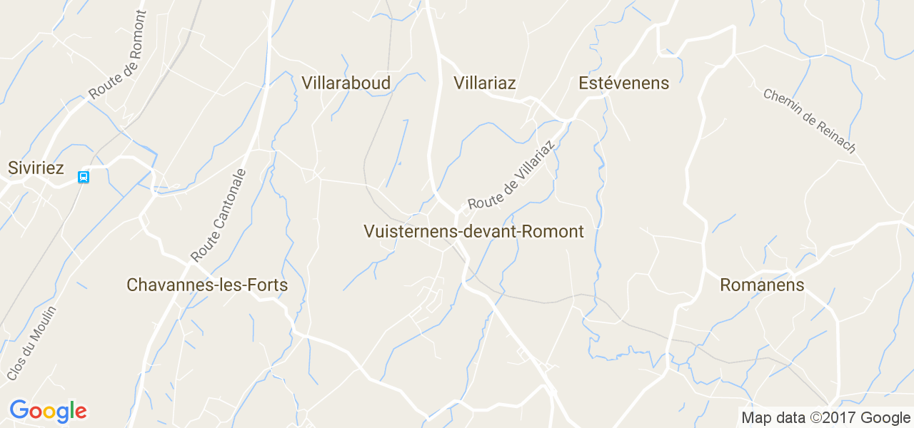 map de la ville de Vuisternens-dev-Romont