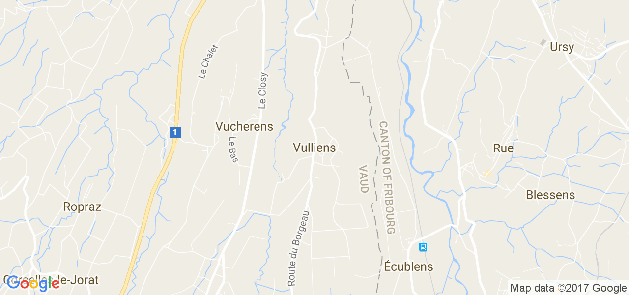 map de la ville de Vulliens