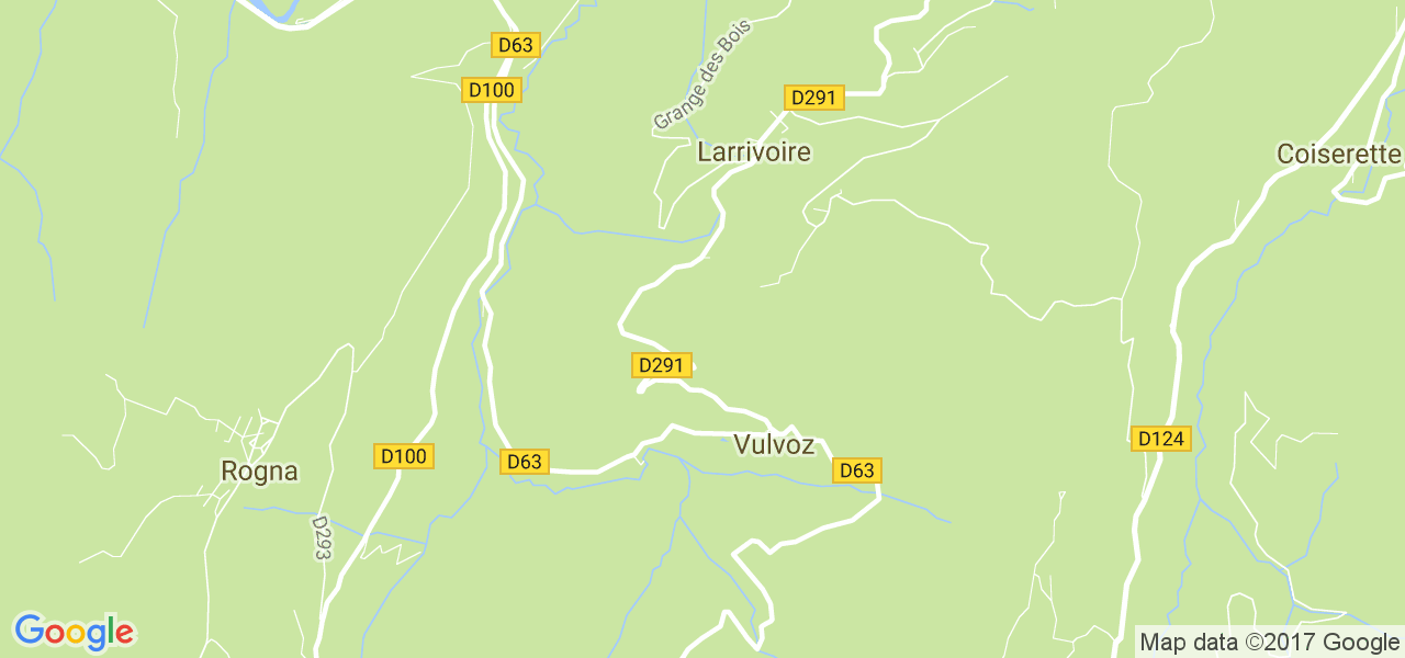 map de la ville de Vulvoz