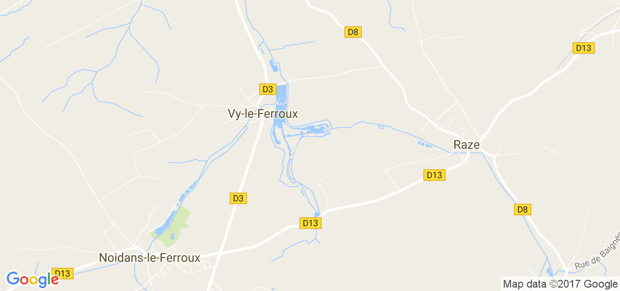 map de la ville de Vy-le-Ferroux