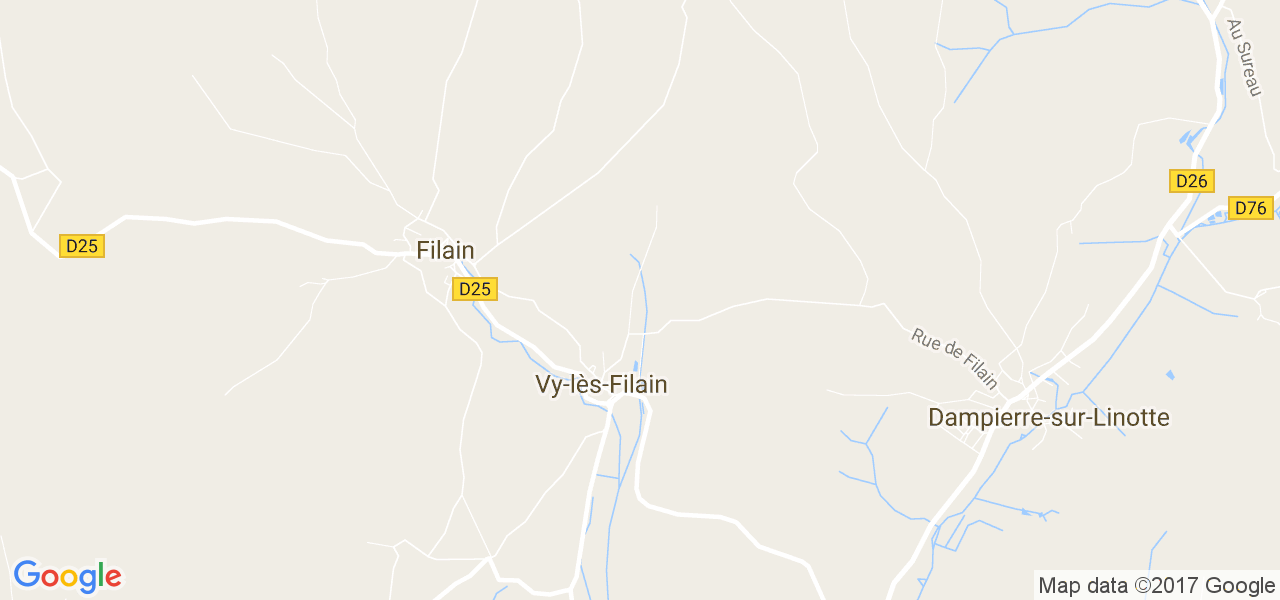 map de la ville de Vy-lès-Filain