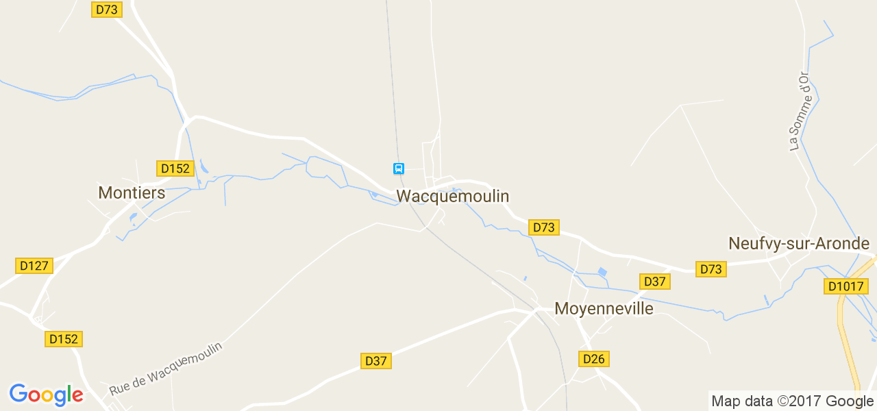 map de la ville de Wacquemoulin