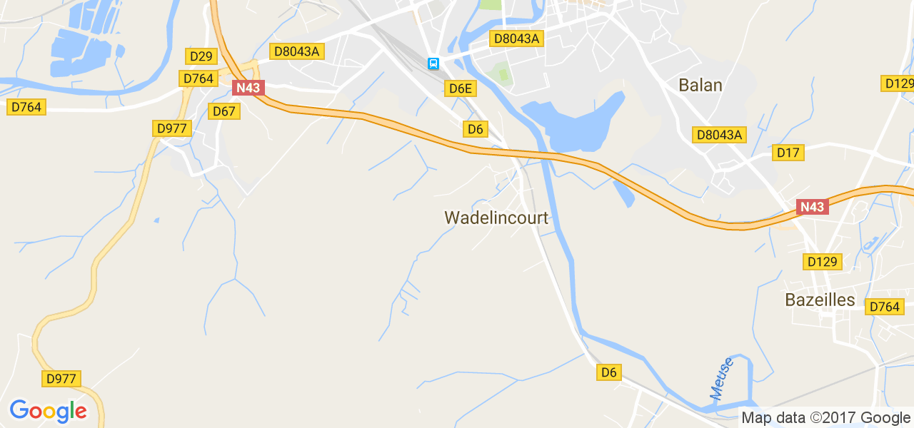 map de la ville de Wadelincourt