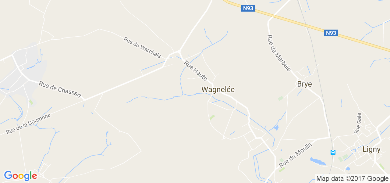 map de la ville de Wagnelée