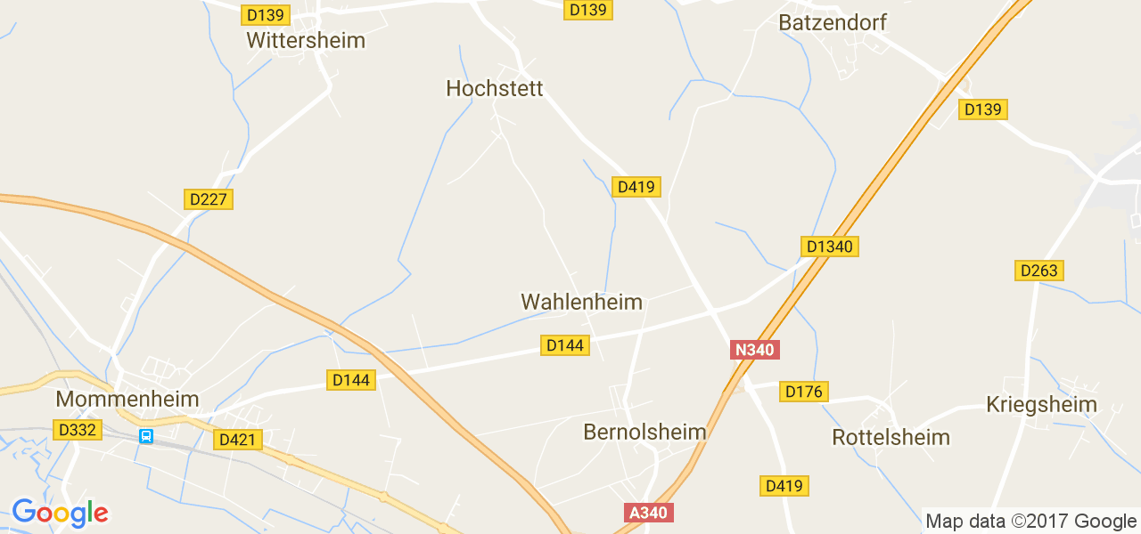 map de la ville de Wahlenheim