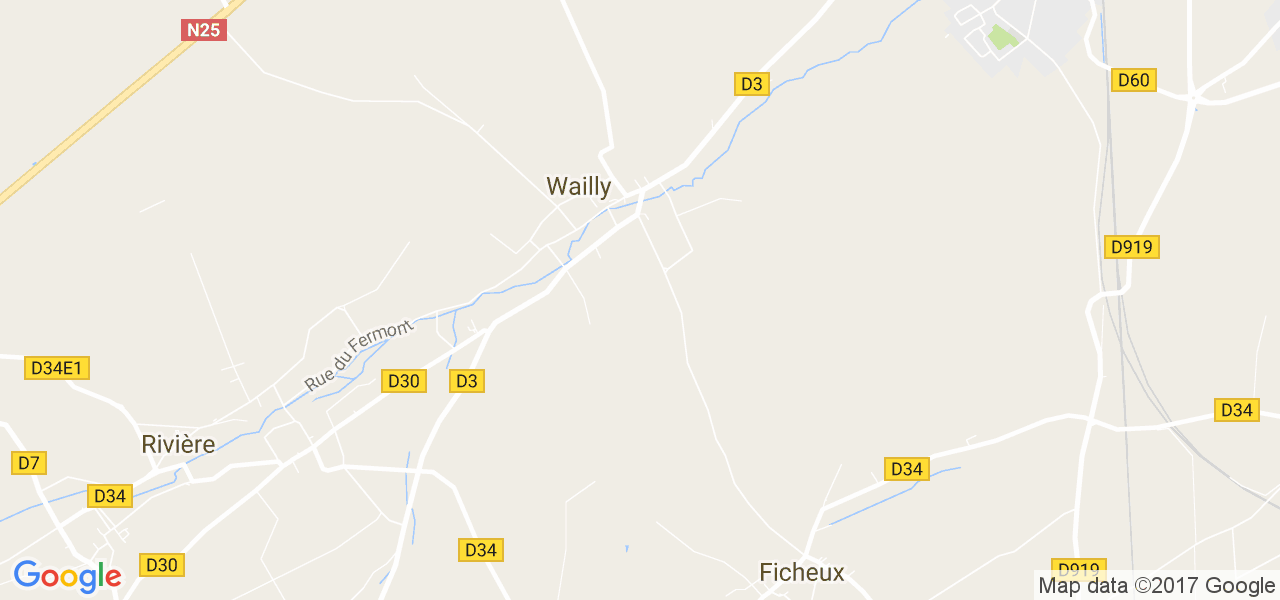 map de la ville de Wailly