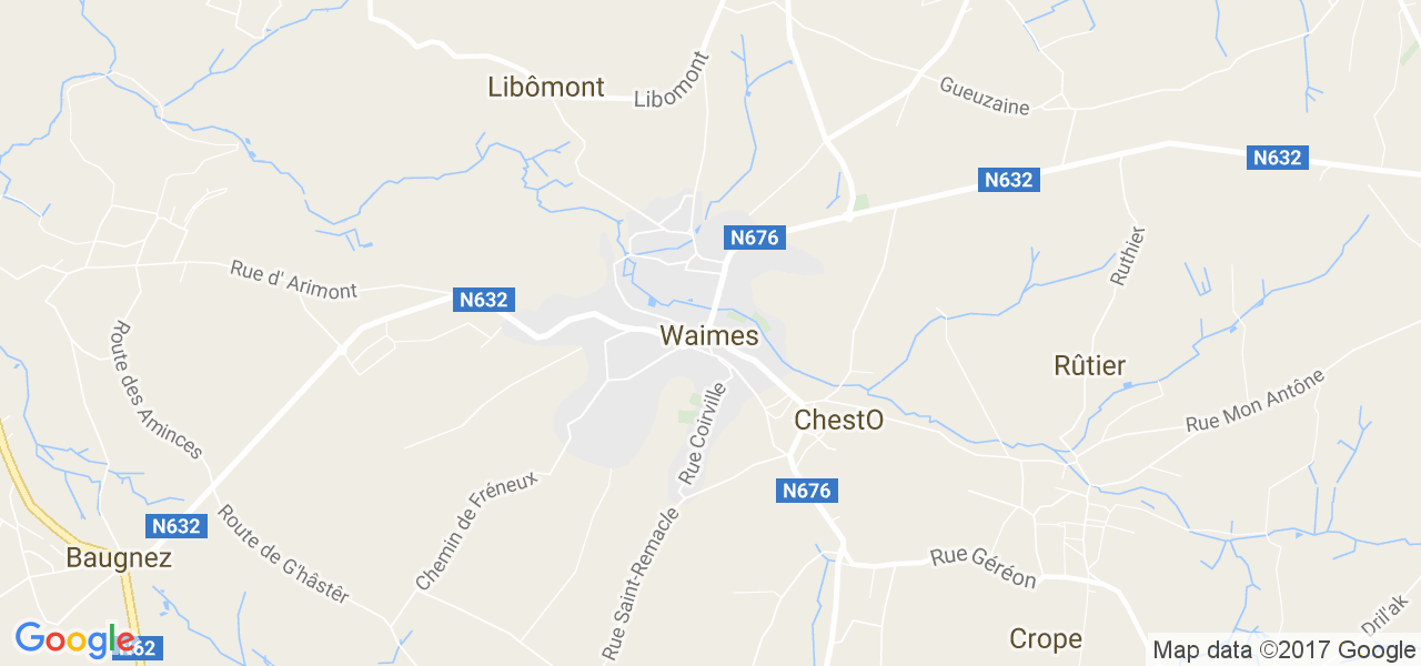 map de la ville de Waimes