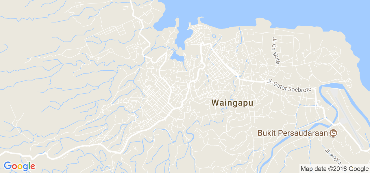 map de la ville de Waingapu