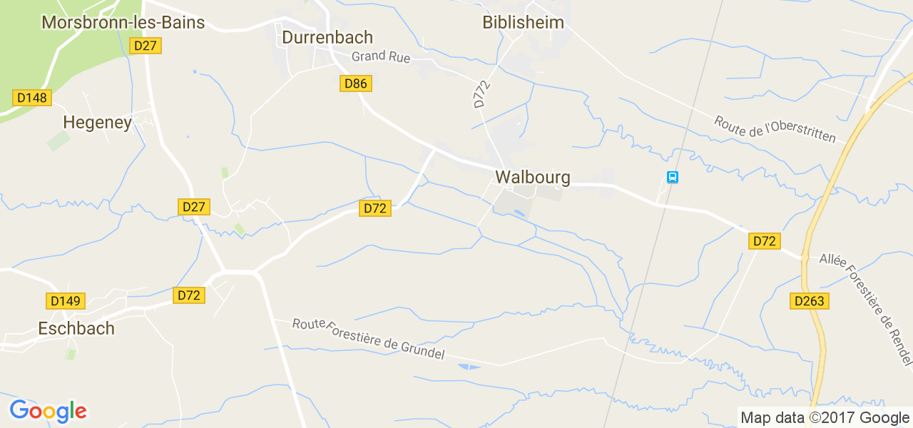 map de la ville de Walbourg