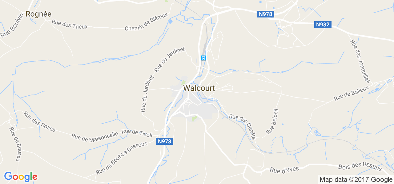 map de la ville de Walcourt