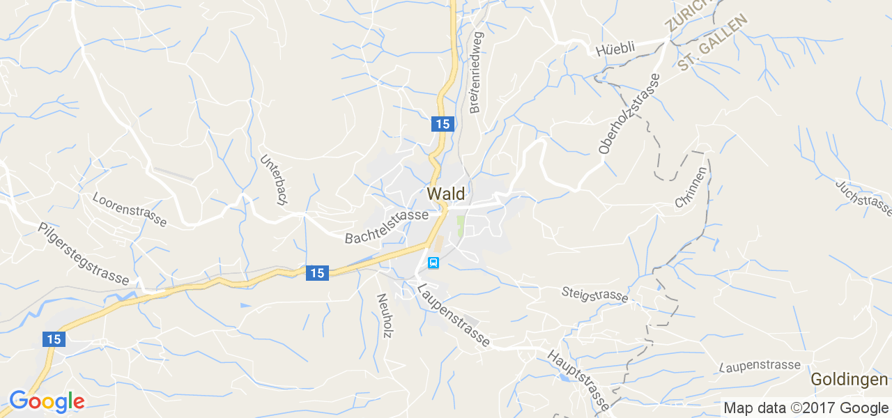 map de la ville de Wald