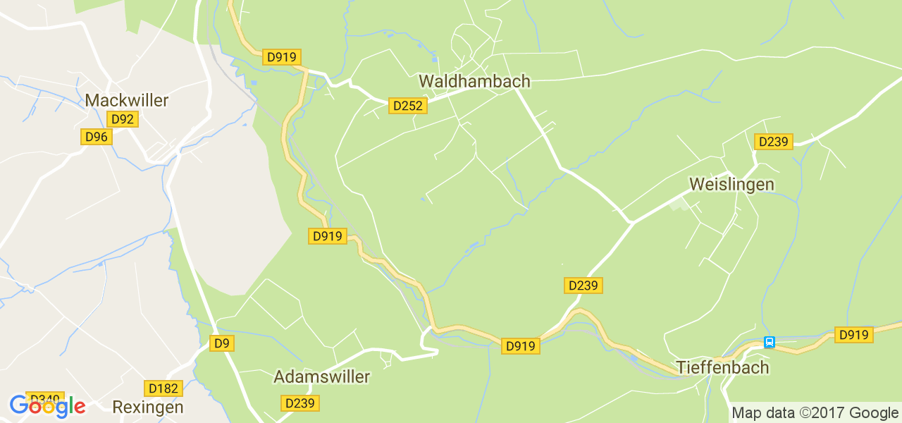 map de la ville de Waldhambach