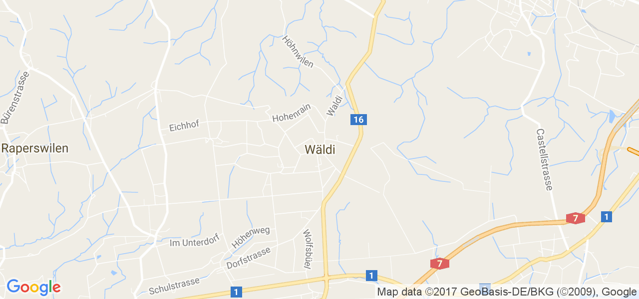 map de la ville de Wäldi