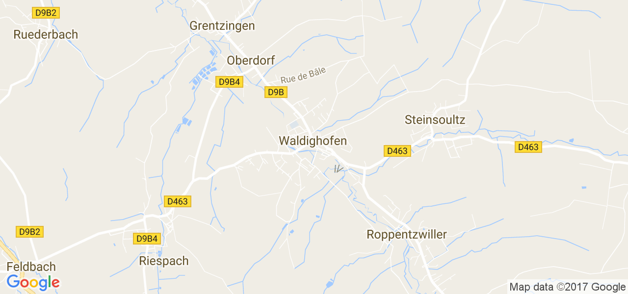 map de la ville de Waldighofen