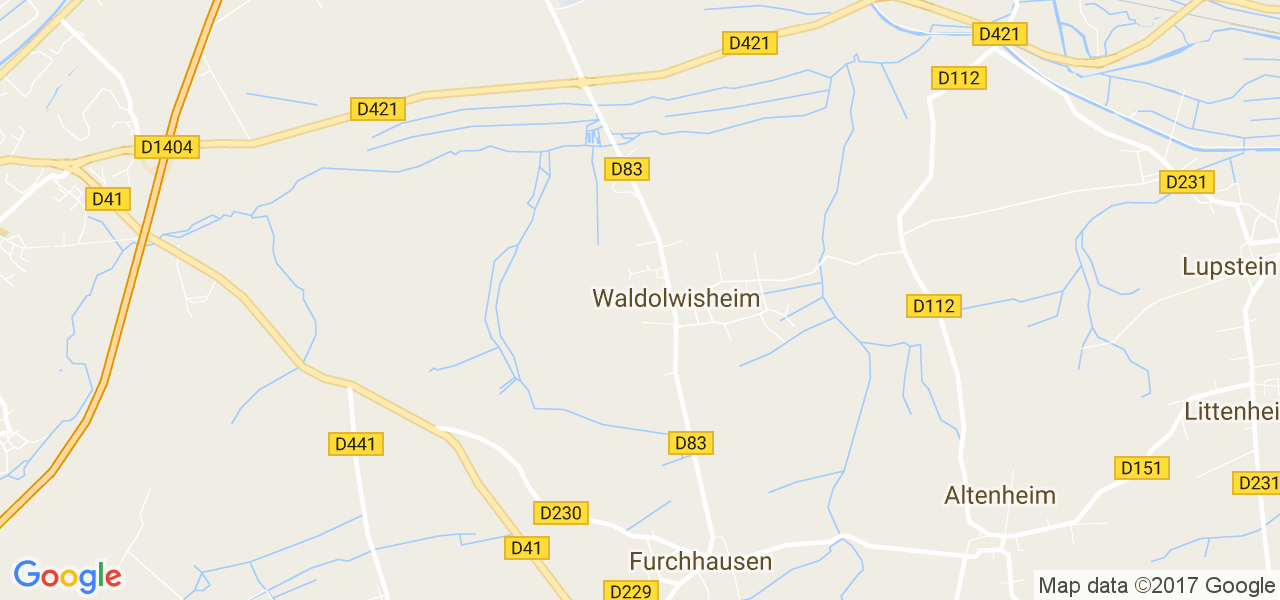 map de la ville de Waldolwisheim