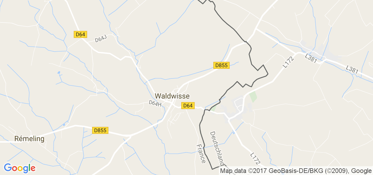 map de la ville de Waldwisse