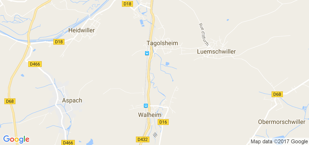 map de la ville de Walheim