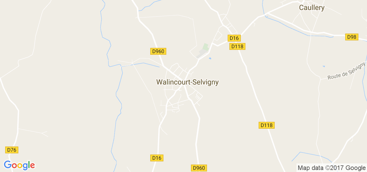 map de la ville de Walincourt-Selvigny