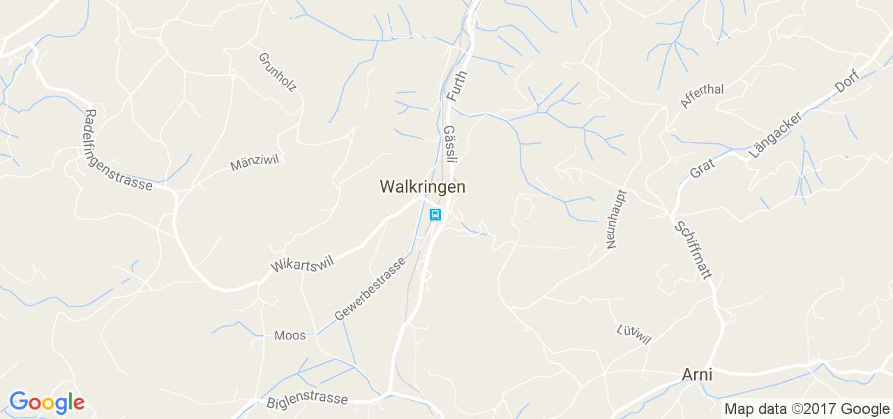 map de la ville de Walkringen