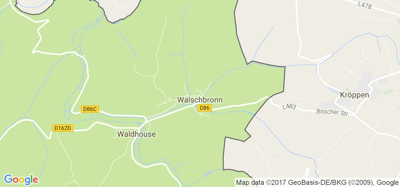 map de la ville de Walschbronn