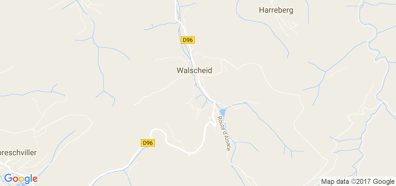 map de la ville de Walscheid