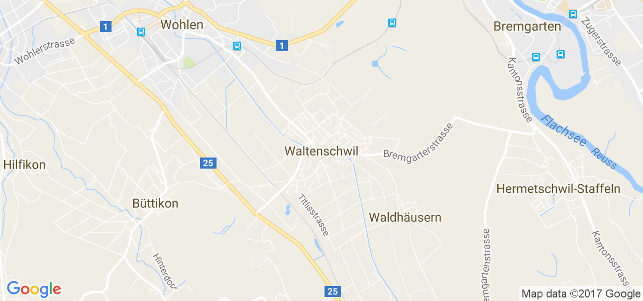 map de la ville de Waltenschwil