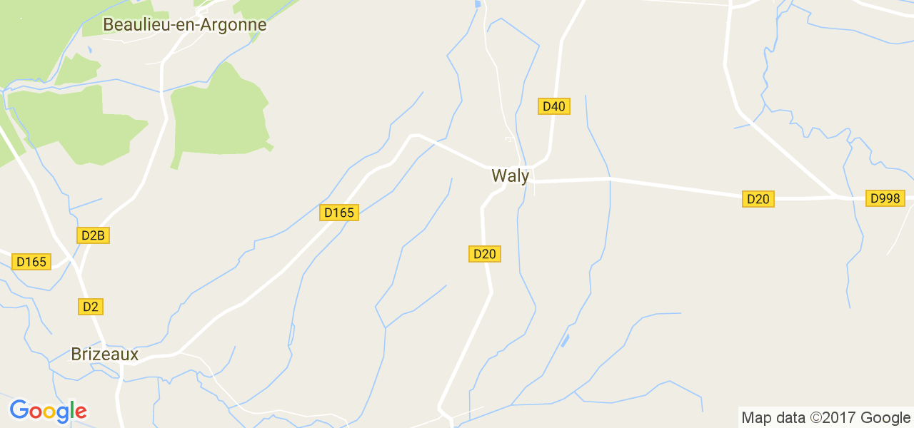 map de la ville de Waly