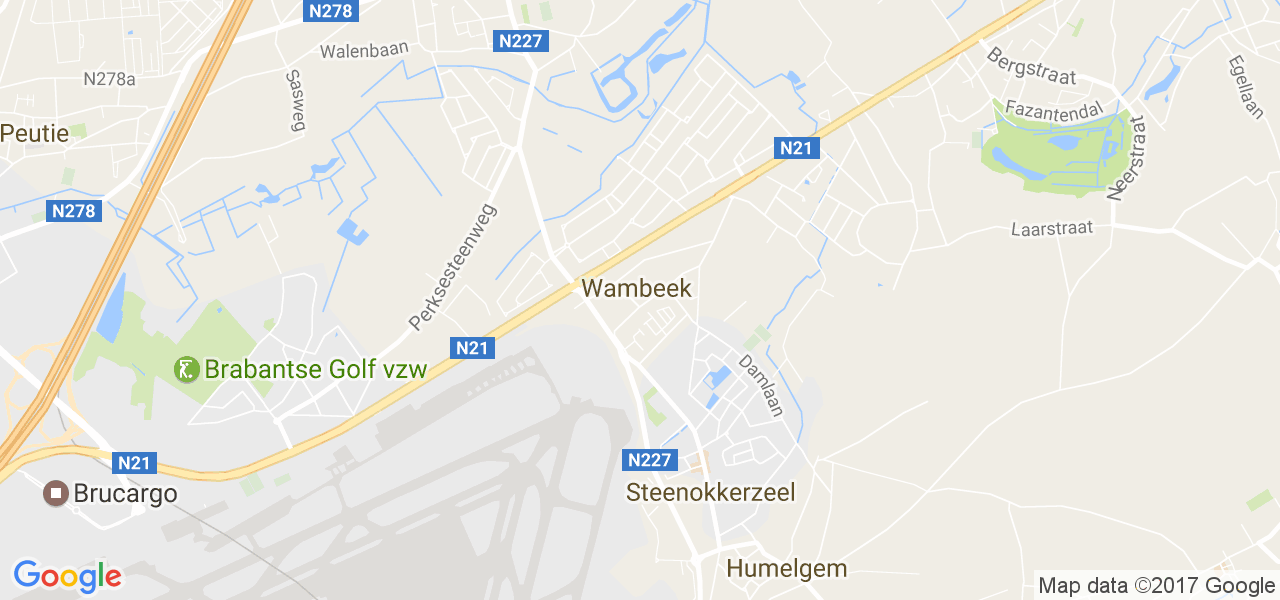 map de la ville de Wambeek