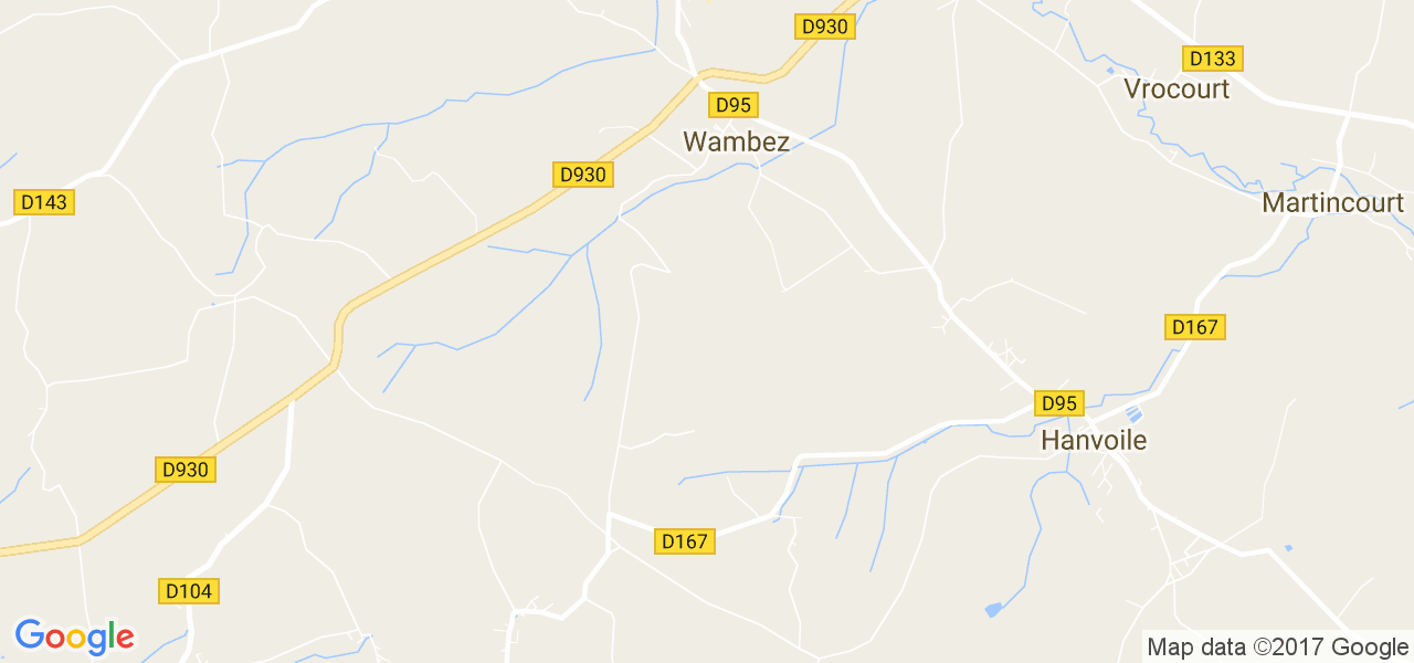 map de la ville de Wambez