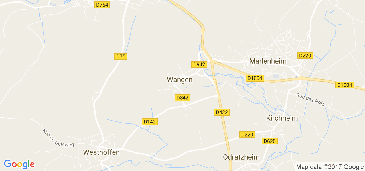 map de la ville de Wangen